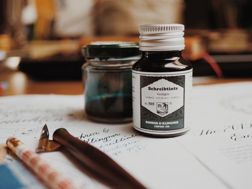 Exploring Ink Colors for Calligraphy